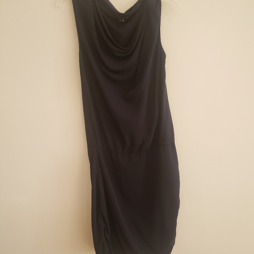 Theory Fitted Navy Dress